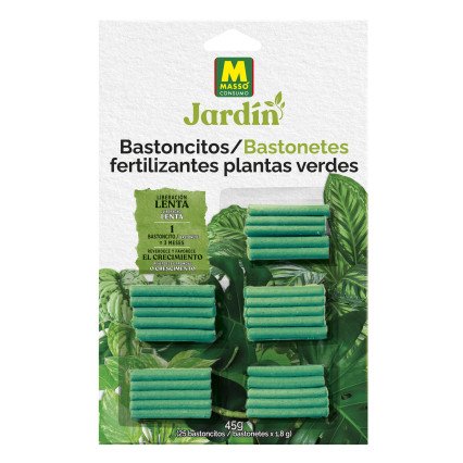 Bastoncitos fertilizantes plantas verdes